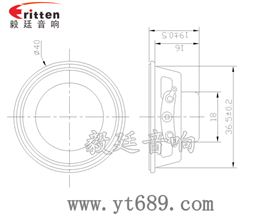40mm釹鐵硼故事機喇叭成品圖