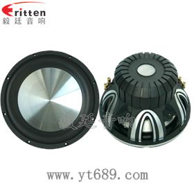 12寸低音汽車?yán)日疵? border= 8''中低音舞臺音箱喇叭廠家正反面