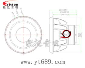 15寸大功率雙磁雙音圈喇叭成品圖