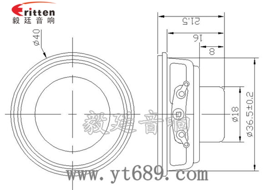 1.5寸13芯2W全頻喇叭 成品圖 90mm15W4歐全頻喇叭成品圖