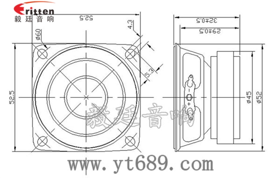53mm10W全頻喇叭成品圖