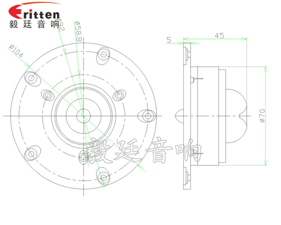 4寸HiFi音箱高音喇叭成品圖