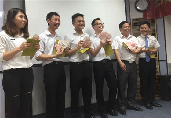 毅廷音響總結會議之提成發放