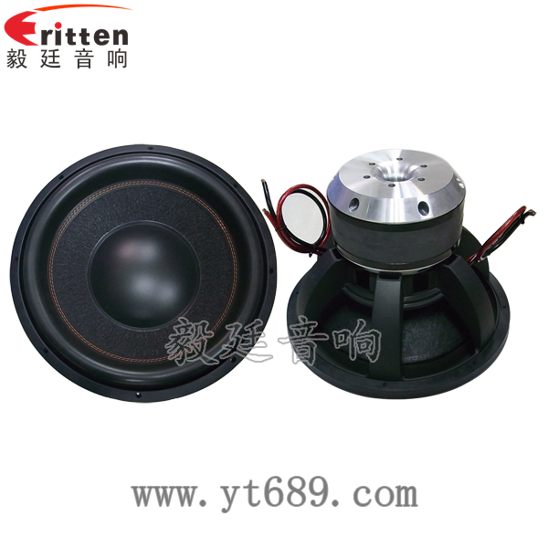 15寸大功率雙磁雙音圈喇叭正面圖 8''中低音舞臺音箱喇叭廠家正反面