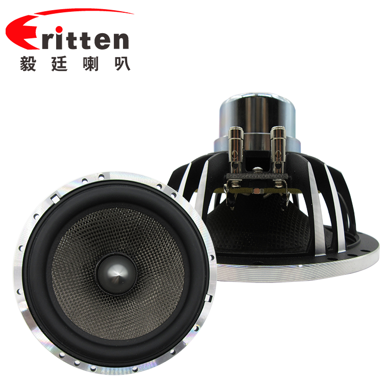 6.5寸碳纖盆/橡膠邊環繞中低音60w汽車音響喇叭 6.5寸碳纖盆/橡膠邊環繞中低音60w汽車音響喇叭