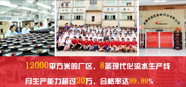 12000平方米廠區，8條現代化流水生產線